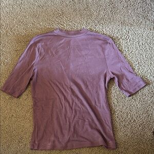 a new day Short-Sleeve Crewneck Top - Mauve Pink